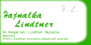 hajnalka lindtner business card